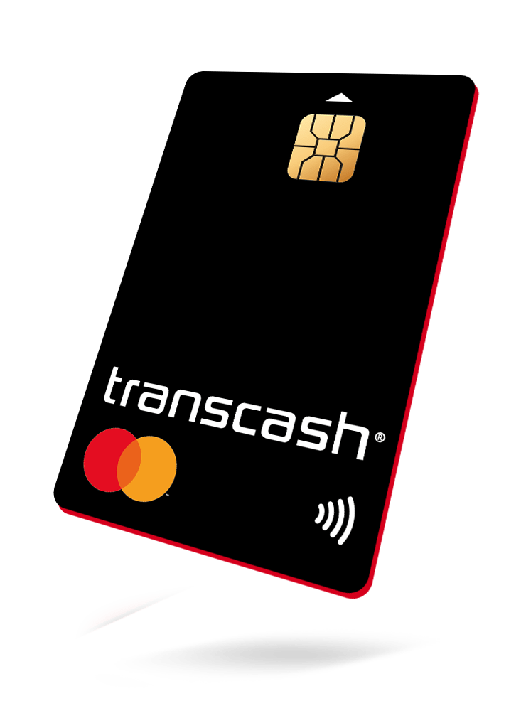 Carte prépayée Transcash noire Mastercard