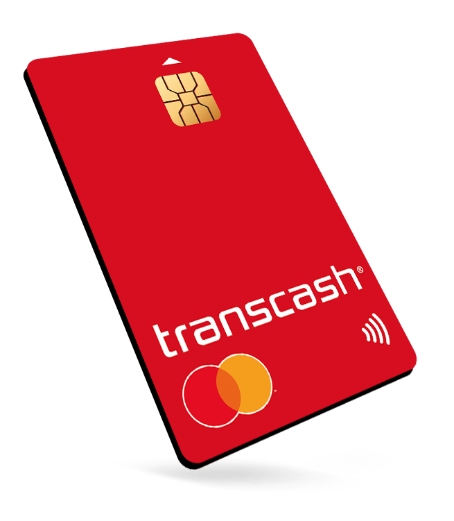 Carte prépayée Transcash rouge Mastercard