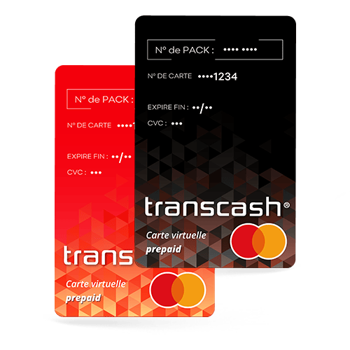 Carte virtuelle Transcash Mastercard