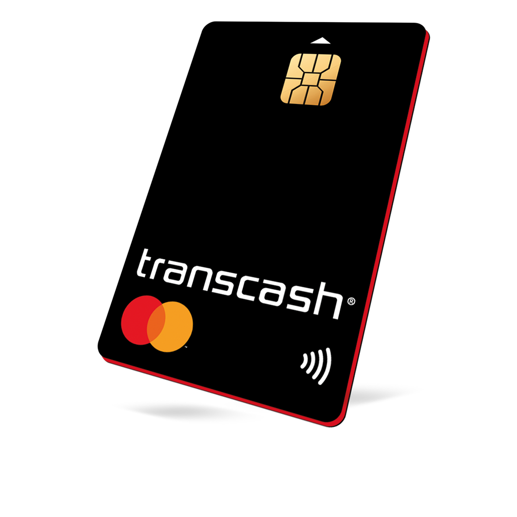Carte de paiement et de retrait internationale Transcash Mastercard
